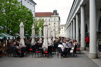 Ljubljana Cafés Innenstadt
