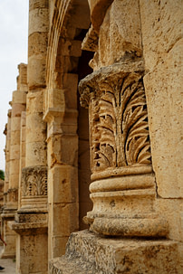 Jerash Ruinen Detail