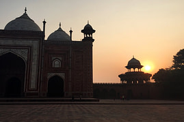 Taj Mahal Sonnenaufgang