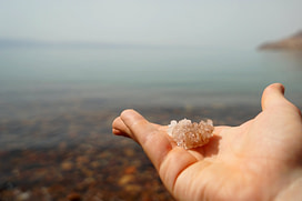 Totes Meer Salzkristall