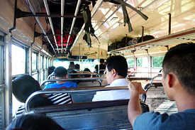 Guatemala Bus innen