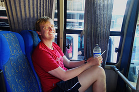 Kolumbien Reisetipps Transport Matthias im Bus