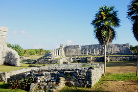 Tulum Maya Ruinen Gelände