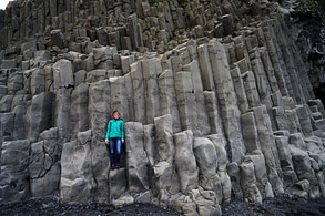 Black Beach Basaltsäulen
