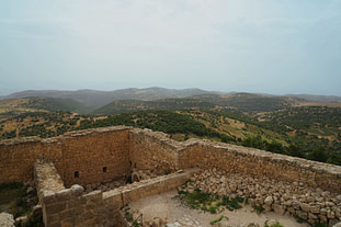 Ajloun Castle mit Panorama