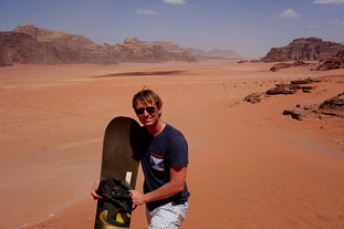 Wadi Rum Sandboarding