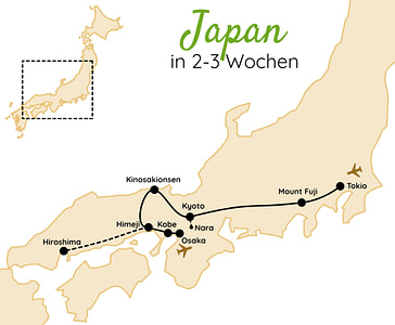 Japan Route 3 Wochen