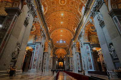 Vatikan Petersdom Mittelschiff