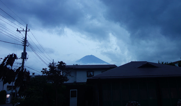 Mt Fuji Blick vom Hostel