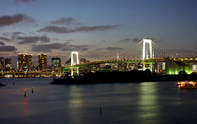 Japan Tokio Rainbow Bridge_Beleuchtung