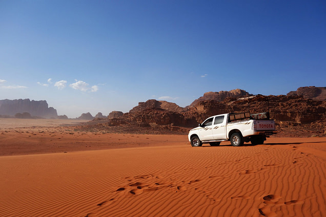 Wadi Rum Jeep in Wüste