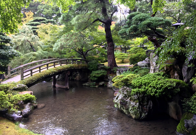 Kyoto Imperial Palace Garten Brücke