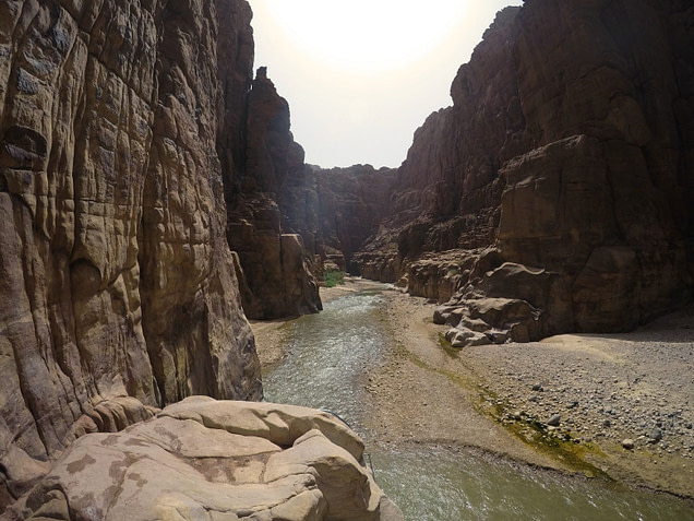 Wadi Mujib Beginn