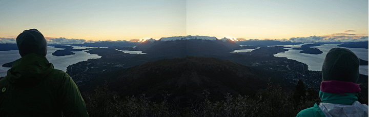 Bariloche Sonnenuntergang Collage