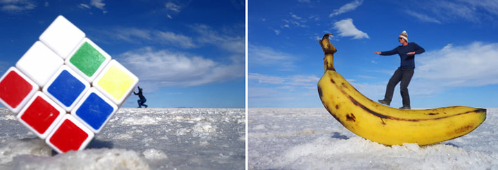 Salar de Uyuni Fotoeffekte Collage