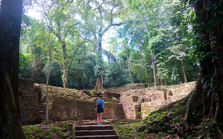 Palenque Dschungel Ruine Franzi