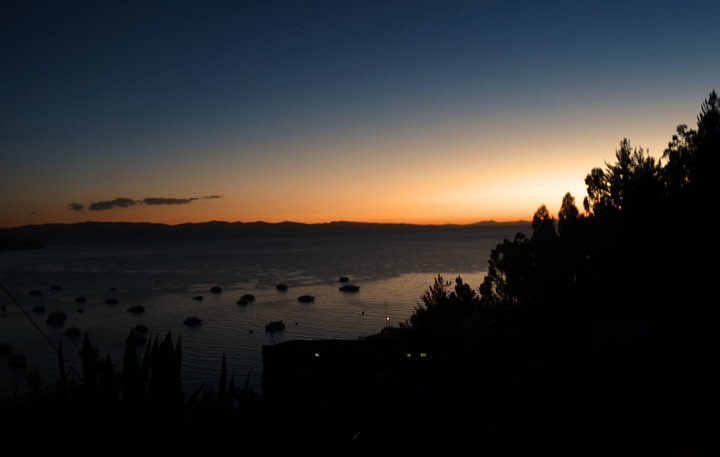 Titicacasee Sonnenuntergang
