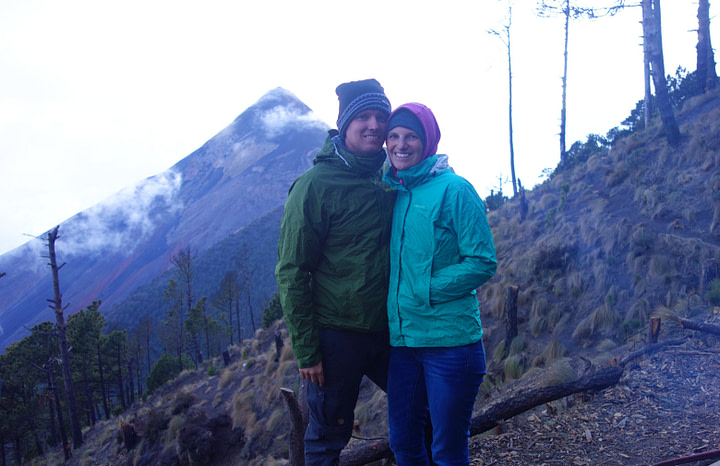 Antigua Vulkan Wanderung Paar