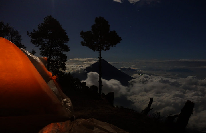 Antigua Vulkan Wanderung Nacht Zelt