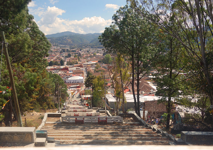 San Cristobal Blick auf die Stadt