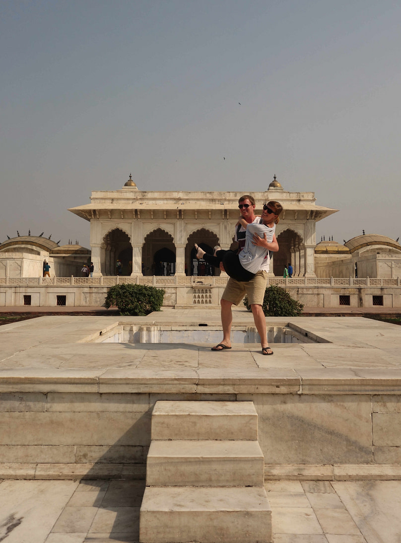 Agra Fort Paar