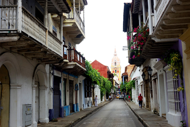 Cartagena Kolonialhäuser und Kathedrale