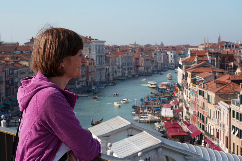 Venedig Blick von Dachterrasse Tedeschi Franzi