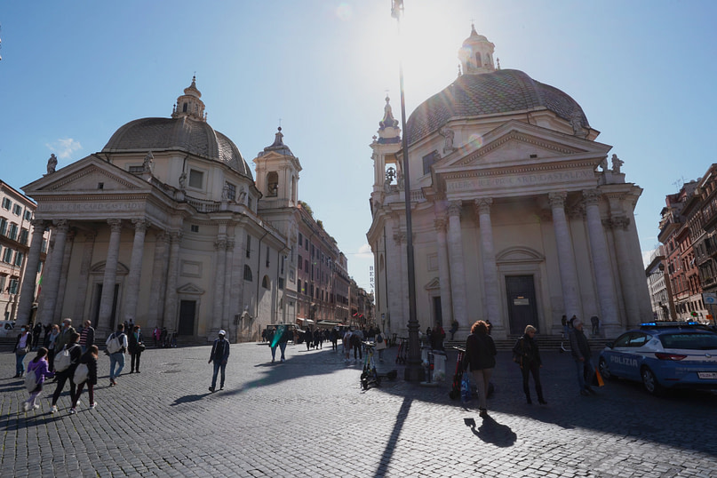 Rom Piazza Popolo Kirchen