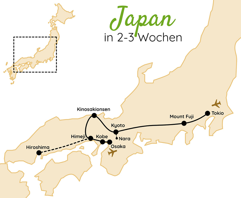 Japan Route 3 Wochen