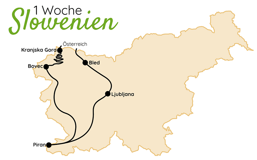 Slowenien Route